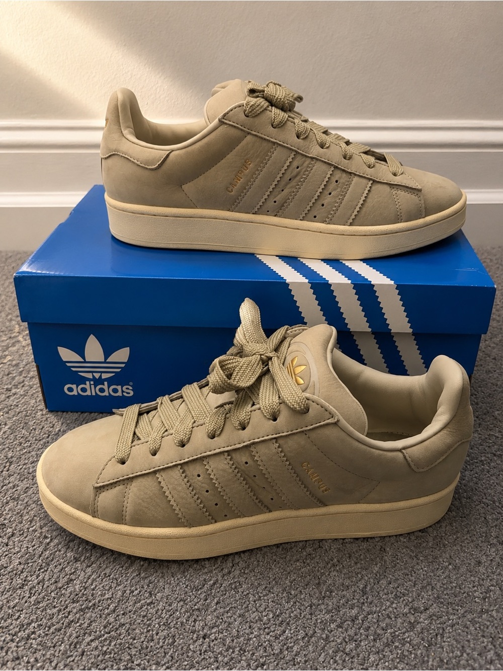 adidas Campus 00S  Mens Beige Sneakers Casual Shoes JS3775